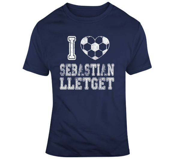 Sebastian Lletget I Heart Los Angeles Soccer T Shirt