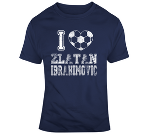 Zlatan Ibrahimovic I Heart Los Angeles Soccer T Shirt