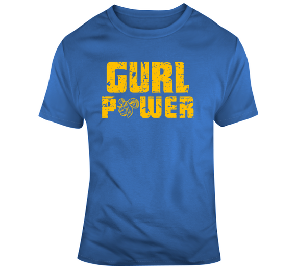 Todd Gurley Gurl Power Los Angeles Football Fan Distressed T Shirt