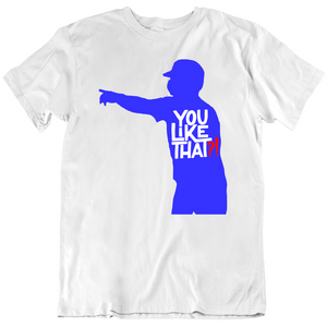 Joc Pederson Los Angeles You Like That Blue Silhouette Los Angeles Baseball Fan T Shirt