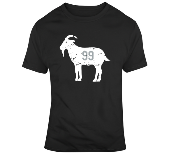 Wayne Gretzky Goat Distressed Los Angeles Hockey Fan T Shirt