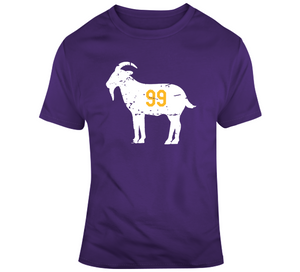 Wayne Gretzky 99 Goat Distressed Los Angeles Hockey Fan T Shirt