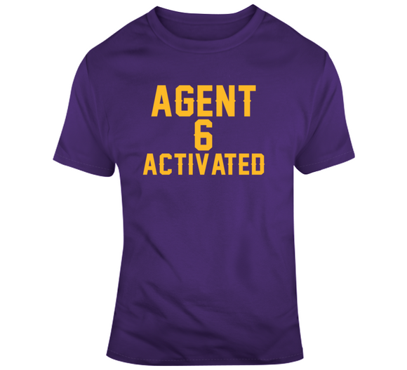 LeBron James Agent 6 Activated La Basketball Fan V2 T Shirt
