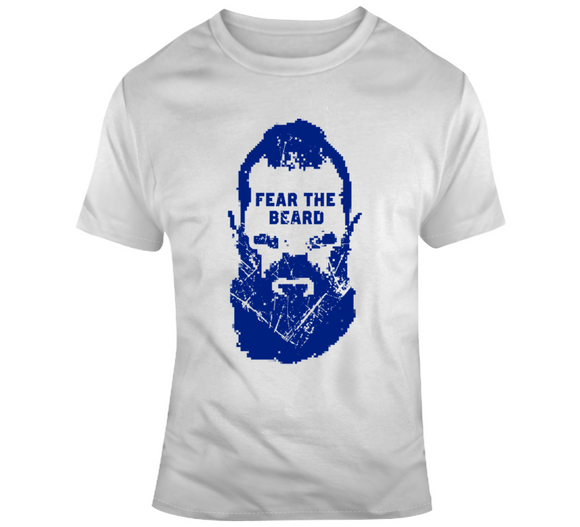 Fear The Beard Eric Weddle Los Angeles Football Fan Distressed T Shirt