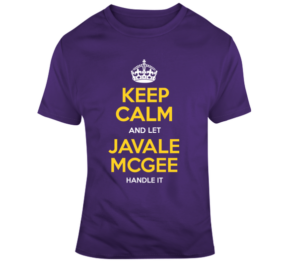 JaVale Mcgee Keep Calm Handle It La Basketball Fan T Shirt