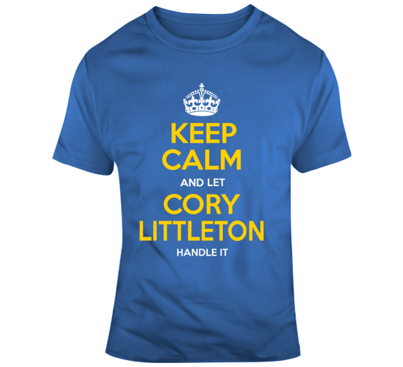 Cory Littleton Keep Calm Handle It La Football Fan T Shirt