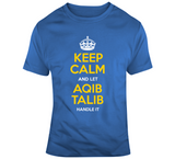 Aqib Talib Keep Calm Handle It La Football Fan T Shirt