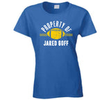 Property Of Jared Goff La Football Fan T Shirt