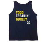 Todd Freakin Gurley 30 Distressed La Football Fan T Shirt