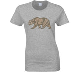Cali Bear California State Flag T Shirt