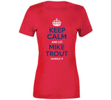 Mike Trout Keep Calm Los Angeles California Baseball Fan T Shirt