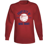 Mike Trout Property Of Los Angeles California Baseball Fan T Shirt