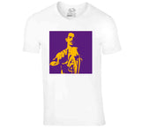 Alex Caruso La Hand Gesture Los Angeles Basketball Fan White T Shirt