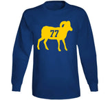 Andrew Whitworth 77 Bighorn La Football Fan T Shirt