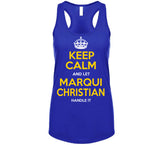Marqui Christian Keep Calm Handle It La Football Fan T Shirt