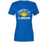 Property Of CJ Anderson La Football Fan T Shirt