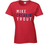 Mike Trout Freakin Los Angeles California Baseball Fan T Shirt