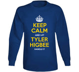 Tyler Higbee Keep Calm Handle It La Football Fan T Shirt