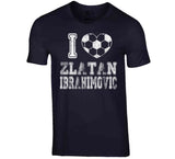 Zlatan Ibrahimovic I Heart Los Angeles Soccer T Shirt