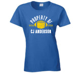 Property Of CJ Anderson La Football Fan T Shirt