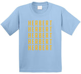Justin Herbert X5 Los Angeles Football Fan T Shirt