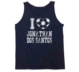 Jonathan Dos Santos I Heart Los Angeles Soccer T Shirt