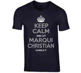 Marqui Christian Keep Calm La Football Fan T Shirt