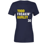 Todd Freakin Gurley 30 Distressed La Football Fan T Shirt