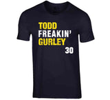 Todd Freakin Gurley 30 Distressed La Football Fan T Shirt