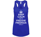 Freddie Freeman Keep Calm Los Angeles Baseball Fan T Shirt