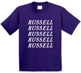 D'Angelo Russell X5 Los Angeles Basketball Fan V2 T Shirt