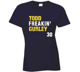 Todd Freakin Gurley 30 Distressed La Football Fan T Shirt