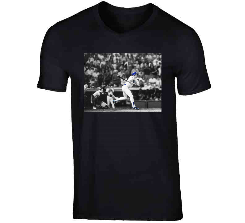 LaLaLandTshirts Kirk Gibson Homerun World Series Los Angeles Baseball Fan V2 T Shirt V-Neck / Black / Small