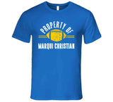 Property Of Marqui Christian La Football Fan T Shirt