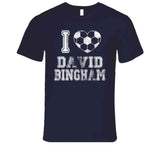David Bingham I Heart Los Angeles Soccer T Shirt