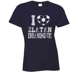 Zlatan Ibrahimovic I Heart Los Angeles Soccer T Shirt