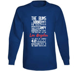 The Legend Of Los Angeles Banner Los Angeles Baseball Fan T Shirt