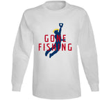 Mike Trout Gone Fishing Los Angeles California Baseball Fan V2 T Shirt