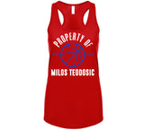 Property Of Milos Teodosic Los Angeles Basketball Fan T Shirt