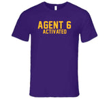 LeBron James Agent 6 Activated La Basketball Fan V4 T Shirt