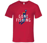 Mike Trout Gone Fishing Los Angeles California Baseball Fan T Shirt