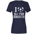 David Bingham I Heart Los Angeles Soccer T Shirt