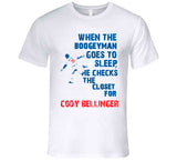 Cody Bellinger Boogeyman Checks Closet Los Angeles Baseball Fan T Shirt