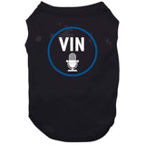 Vin Scully Tribute Patch LA The Voice Los Angeles Baseball  T Shirt