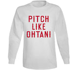 Shohei Ohtani Pitch Like Ohtani Los Angeles California Baseball Fan T Shirt