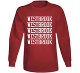 Russell Westbrook X5 Los Angeles Basketball Fan T Shirt