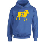 Andrew Whitworth 77 Bighorn La Football Fan T Shirt