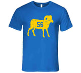 Dante Fowler Jr 56 Bighorn Distressed La Football Fan T Shirt