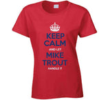 Mike Trout Keep Calm Los Angeles California Baseball Fan T Shirt