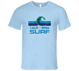 Retro Classic California Surf Distressed Soccer Fan T Shirt